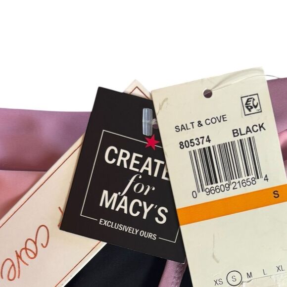 Salt + Cove Color Block Banded High Waist Bikini 2 Piece Swimsuit Size S/XS NEW - Picture 9 of 10